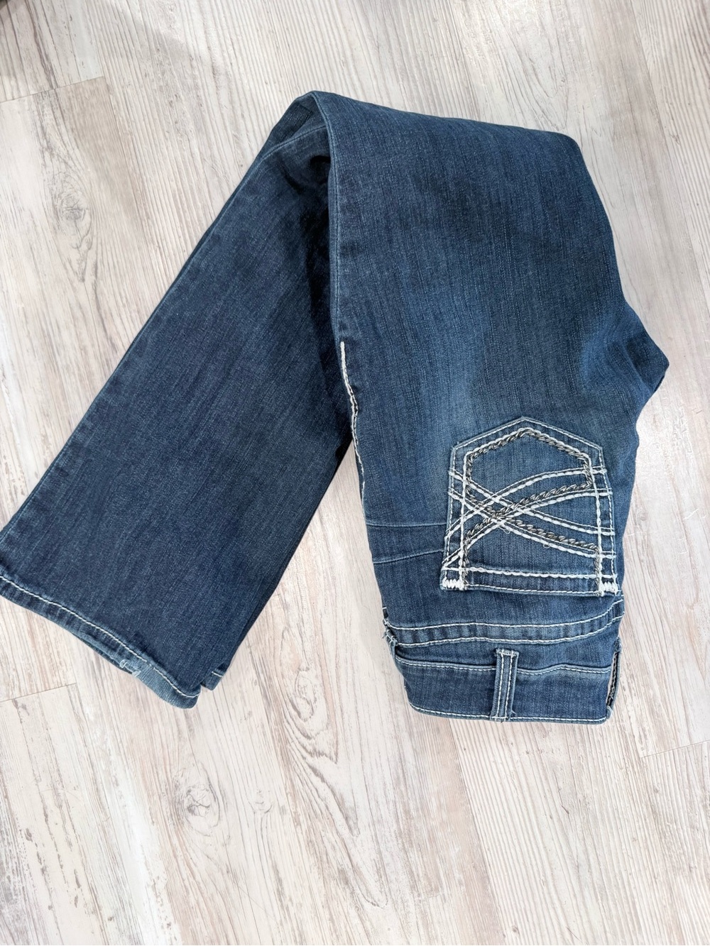 Ariat Women's Dark Indigo Bootcut Jeans with Contrasting Pocket Stitching